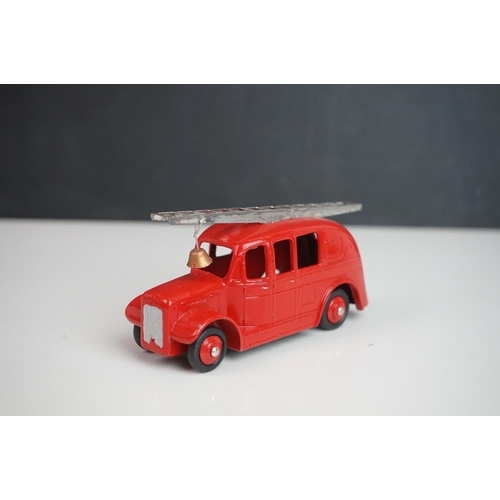 1089 - Six mid 20th C Dinky emergency service diecast models to include 2 x Daimler Ambulance, Ambulance, a... 