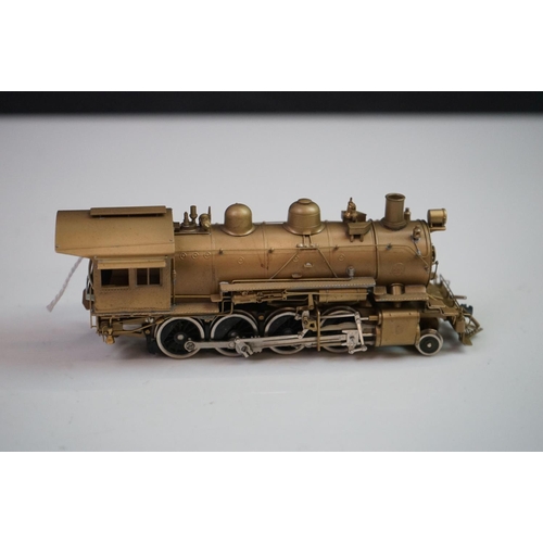 109 - Boxed United Scale Models exclusively for Pacific Fast Mail HO gauge Santa Fe 2-8-0 brass locomotive... 