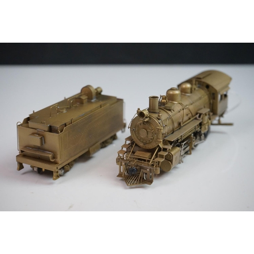 109 - Boxed United Scale Models exclusively for Pacific Fast Mail HO gauge Santa Fe 2-8-0 brass locomotive... 