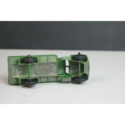 1090 - 11 Early-mid 20th C play worn Dinky diecast models to include 30J Austin, Dodge, Dublo Flatbed Truck... 