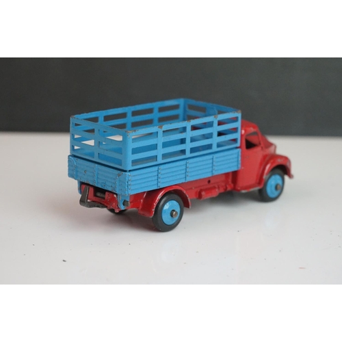 1090 - 11 Early-mid 20th C play worn Dinky diecast models to include 30J Austin, Dodge, Dublo Flatbed Truck... 