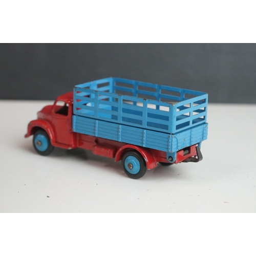 1090 - 11 Early-mid 20th C play worn Dinky diecast models to include 30J Austin, Dodge, Dublo Flatbed Truck... 