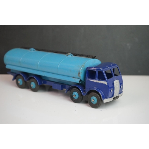 1091 - Three Dinky Foden diecast models, all variants, Tanker in two tone blue, remaining two feature repla... 