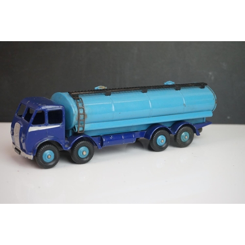 1091 - Three Dinky Foden diecast models, all variants, Tanker in two tone blue, remaining two feature repla... 