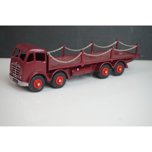 1091 - Three Dinky Foden diecast models, all variants, Tanker in two tone blue, remaining two feature repla... 