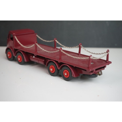 1091 - Three Dinky Foden diecast models, all variants, Tanker in two tone blue, remaining two feature repla... 