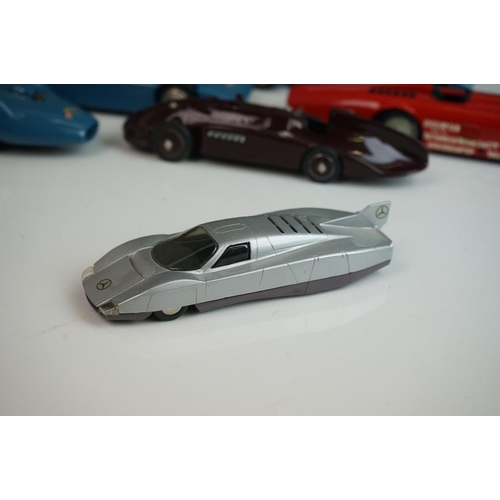 1093 - 11 White Melt land speed record models to include 9 x Western Models featuring Eyston's Thunderbolt ... 