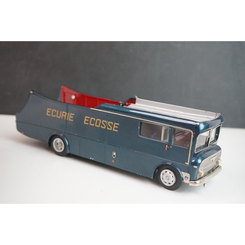 1094 - Four diecast / plastic car transporters to various condition to include Corgi Major Ecurie Ecosse Ra... 