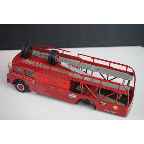 1094 - Four diecast / plastic car transporters to various condition to include Corgi Major Ecurie Ecosse Ra... 