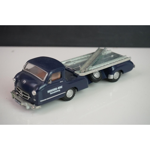 1094 - Four diecast / plastic car transporters to various condition to include Corgi Major Ecurie Ecosse Ra... 