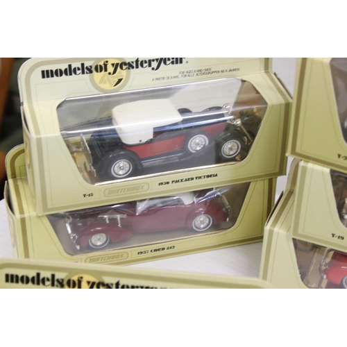 1099 - 40 Boxed Matchbox Models of Yesteryear diecast models in cream boxes, diecast excellent, gd boxes ov... 