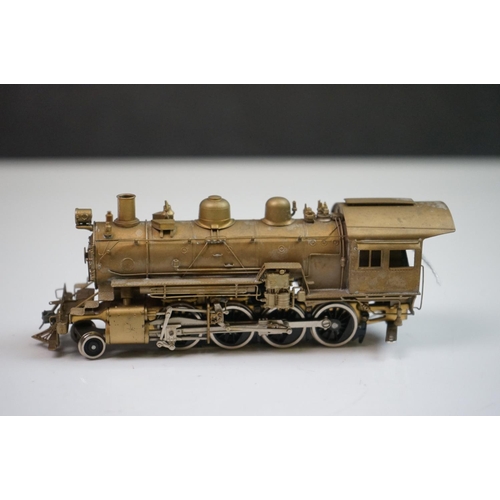 110 - Boxed United Scale Models  HO gauge Santa Fe 2-8-0 Consolidation brass locomotive and tender (Japan)... 