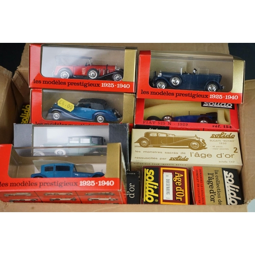 1101 - 26 Boxed / cased Solido Age d'or diecast models, various series, all in excellent condition with gd ... 