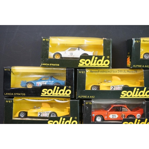 1104 - 16 Boxed / cased solido diecast models in black boxes, all diecast excellent, gd boxes