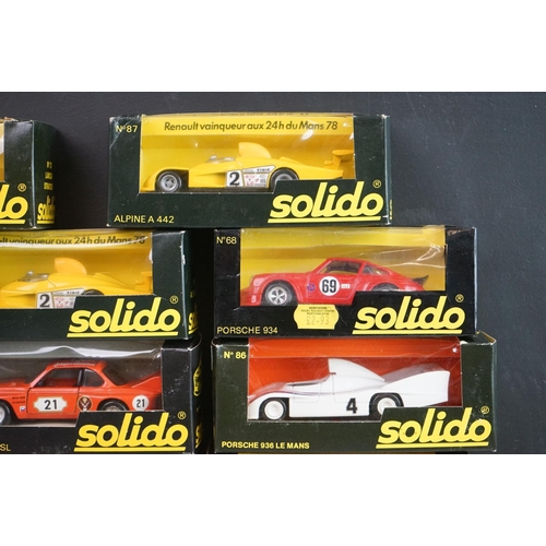 1104 - 16 Boxed / cased solido diecast models in black boxes, all diecast excellent, gd boxes