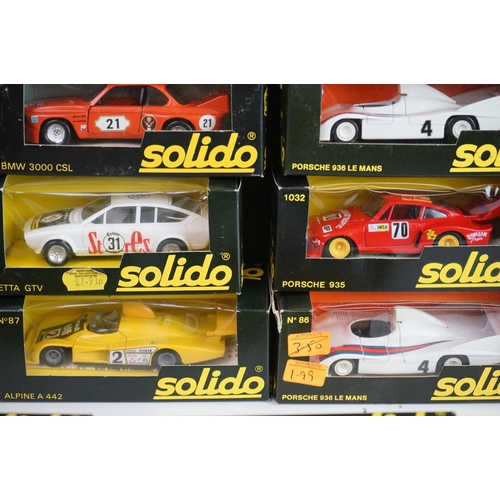 1104 - 16 Boxed / cased solido diecast models in black boxes, all diecast excellent, gd boxes