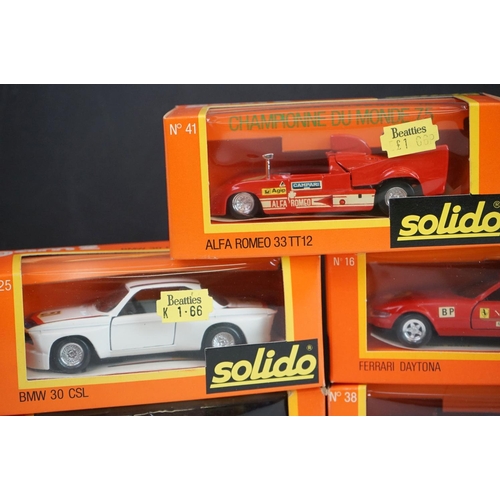 1105 - Eight boxed Solido Gam 2 diecast models to include 41 X 2, 57, 44, 38, 16, 25, & 197, diecast excell... 