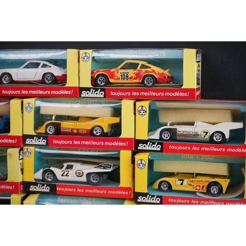 1107 - 14 Boxed Solido diecast models in red/yellow boxes to include 16, 15, 17 x 2, 18 x 3, 18b, 20, 24 x ... 