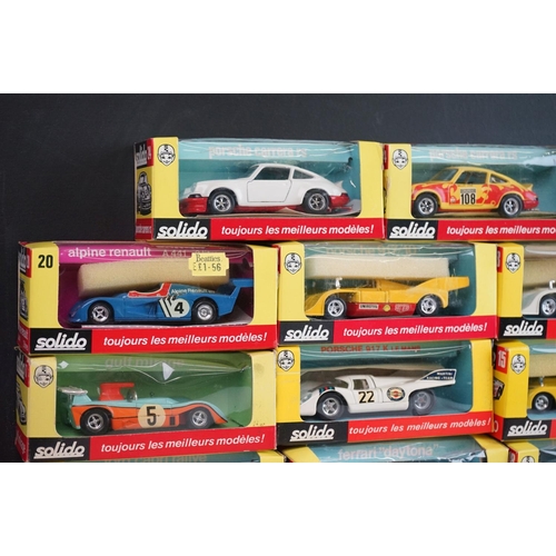 1107 - 14 Boxed Solido diecast models in red/yellow boxes to include 16, 15, 17 x 2, 18 x 3, 18b, 20, 24 x ... 