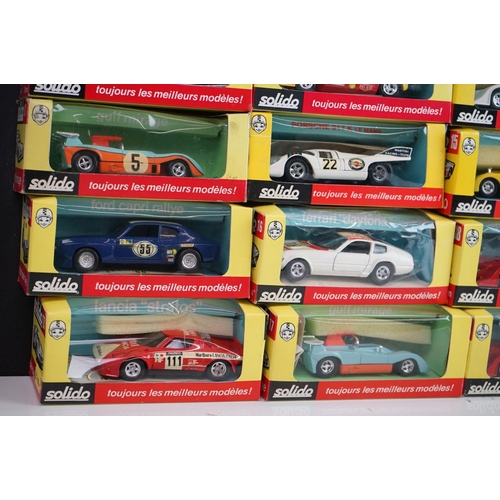 1107 - 14 Boxed Solido diecast models in red/yellow boxes to include 16, 15, 17 x 2, 18 x 3, 18b, 20, 24 x ... 