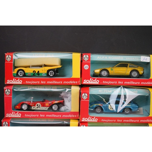 1108 - 12 Boxed Solido diecast models to red/yellow boxes to include 2 x 151, 176, 175, 181, 178, 186, 195,... 