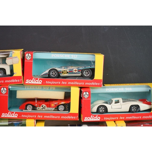 1109 - 17 Boxed Solido diecast models to include 2 x Matra 760 (13 & 14) and 15 in red/yellow boxes featuri... 