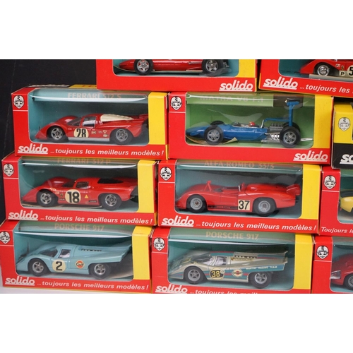 1109 - 17 Boxed Solido diecast models to include 2 x Matra 760 (13 & 14) and 15 in red/yellow boxes featuri... 