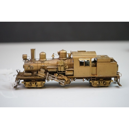 111 - Boxed United Scale Models HO gauge Climax Geared brass locomotive and tender (Japan), unpainted, mod... 