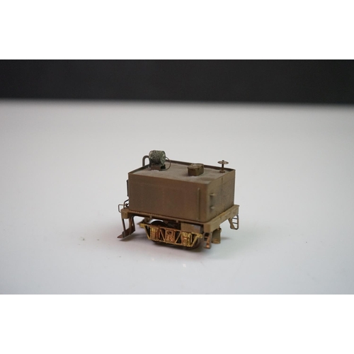 111 - Boxed United Scale Models HO gauge Climax Geared brass locomotive and tender (Japan), unpainted, mod... 