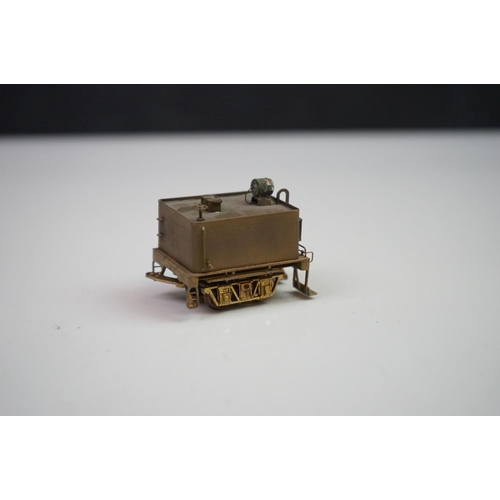 111 - Boxed United Scale Models HO gauge Climax Geared brass locomotive and tender (Japan), unpainted, mod... 