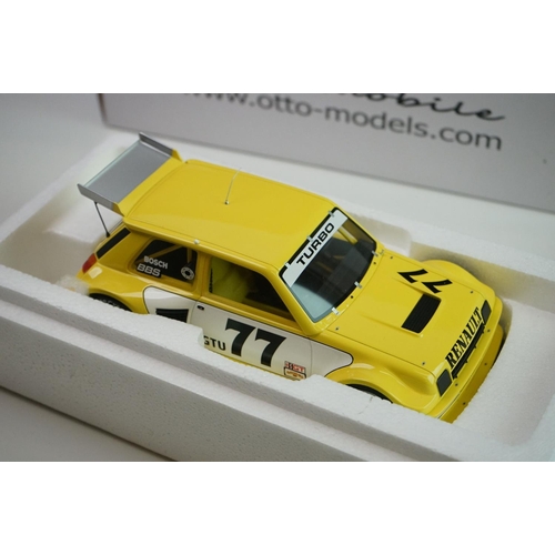 1113 - Boxed 1/18 Otto Models OT261 UVI Renault Le Car Turbo IMSA 1981 diecast model, excellent