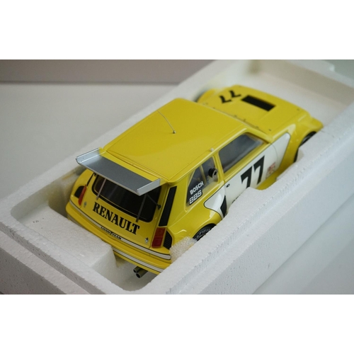 1113 - Boxed 1/18 Otto Models OT261 UVI Renault Le Car Turbo IMSA 1981 diecast model, excellent