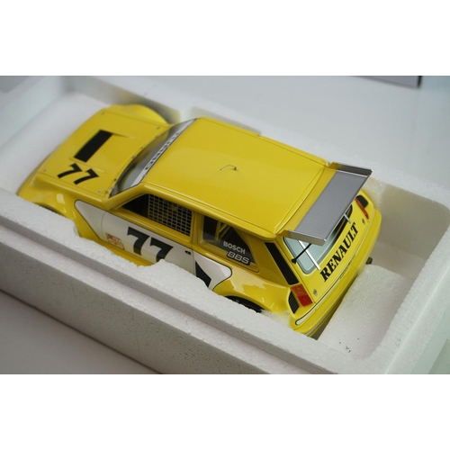 1113 - Boxed 1/18 Otto Models OT261 UVI Renault Le Car Turbo IMSA 1981 diecast model, excellent