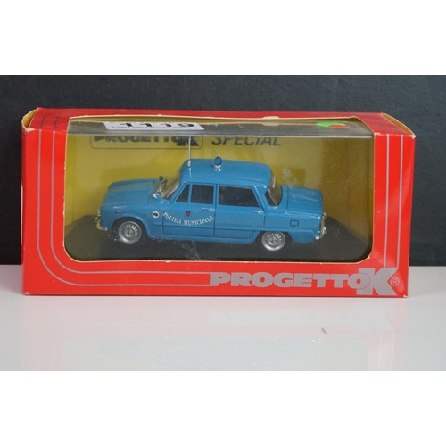 1119 - 11 Boxed / cased Protettok diecast models, various series