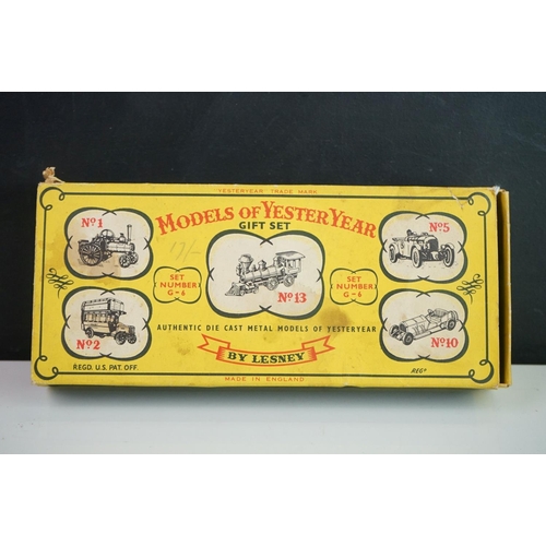 1128 - Boxed Matchbox Lesney Models of Yesteryear Gift Set G6 complete with all five diecast models No 1, N... 