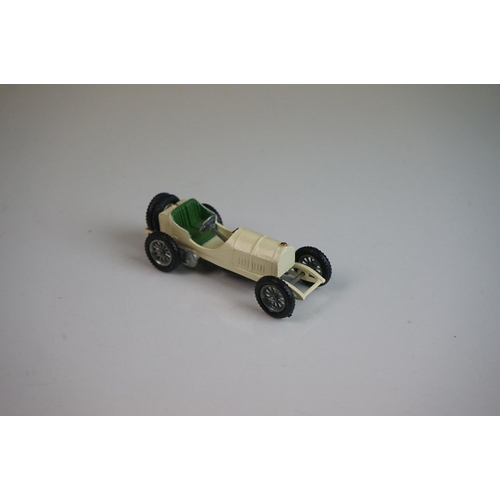 1129 - Boxed Matchbox Models of Yesteryear No 10 1908 Grand Prix Mercedes in white plus 3 x empty Matchbox ... 