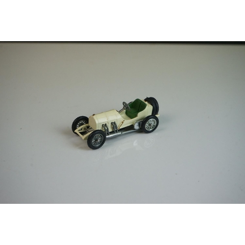 1129 - Boxed Matchbox Models of Yesteryear No 10 1908 Grand Prix Mercedes in white plus 3 x empty Matchbox ... 