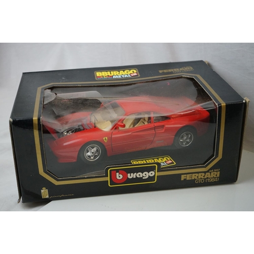 1140 - 11 x Boxed 1:18 scale Burago models to include 2 x  Ferrari testarossa (1984) (3004 and 3019), 3022 ... 