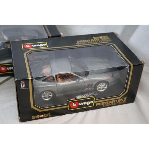 1140 - 11 x Boxed 1:18 scale Burago models to include 2 x  Ferrari testarossa (1984) (3004 and 3019), 3022 ... 