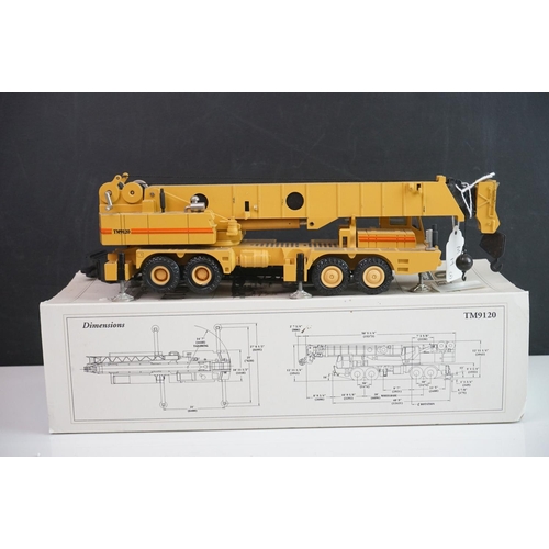 1142 - Three boxed 1:50 diecast construction models to include NZG 152 Grove TM1275, NZG 380 Grove TM9120 C... 