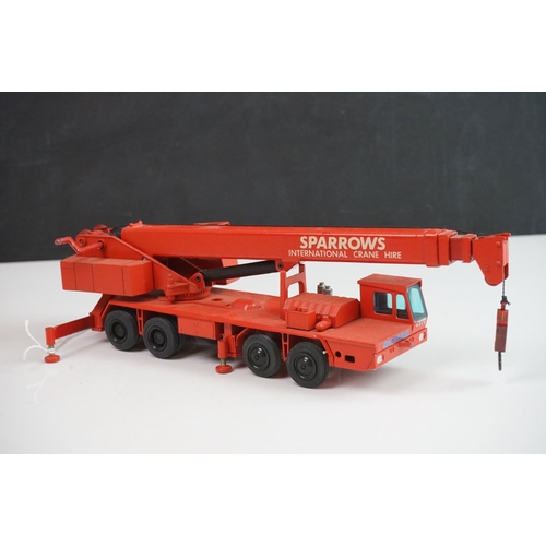 1143 - Three boxed 1:50 Conrad & NZG Liebherr diecast construction models all with Sparrows decals and in r... 