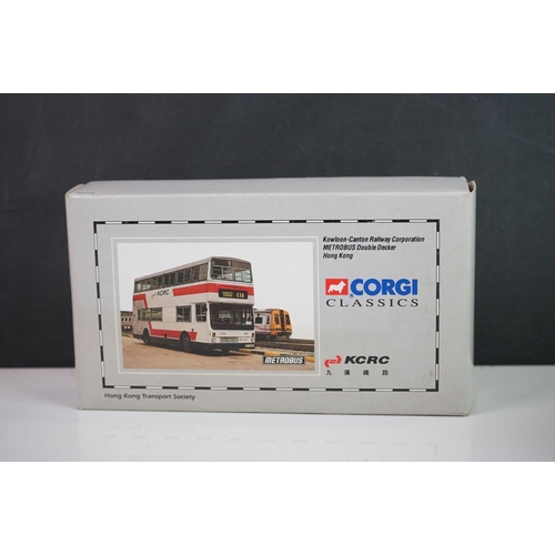 1152 - Nine boxed Corgi diecast models to include  97181 Timpsons AEC Regal Coach, 97069 Whittle's Burlingh... 