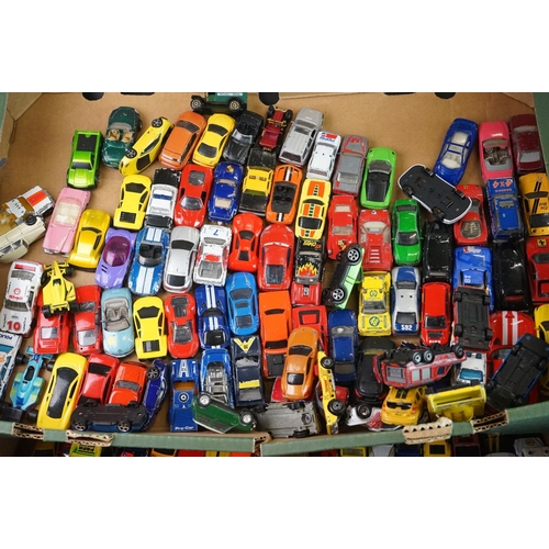 1158 - Large collection of play worn diecast and plastic models to include road and commercial examples to ... 