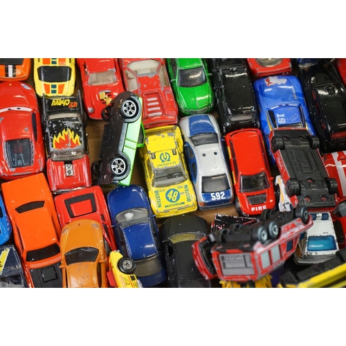 1158 - Large collection of play worn diecast and plastic models to include road and commercial examples to ... 