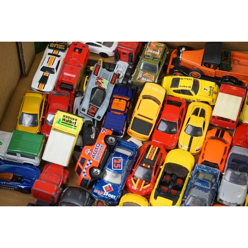 1158 - Large collection of play worn diecast and plastic models to include road and commercial examples to ... 