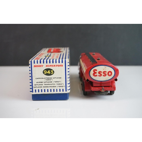 1159 - Boxed Dinky Supertoys 943 Leyland Octopus Tanker ESSO diecast model in good condition with minor dec... 