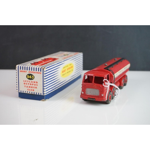 1159 - Boxed Dinky Supertoys 943 Leyland Octopus Tanker ESSO diecast model in good condition with minor dec... 