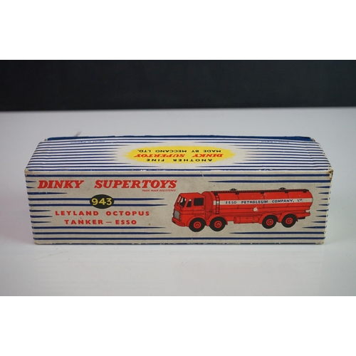 1159 - Boxed Dinky Supertoys 943 Leyland Octopus Tanker ESSO diecast model in good condition with minor dec... 