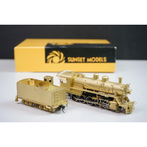 116 - Boxed Sunset Models Inc Prestige Series HO gauge Frisco 2-10-0 Standard brass locomotive & tender ma... 