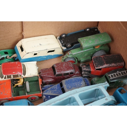 1171 - 35 Mid 20th C play worn diecast models, mainly Dinky examples to include Dinky Supertoys 998 Brit An... 